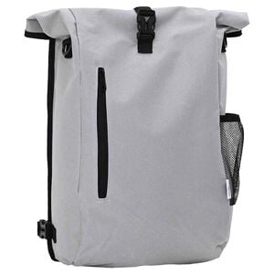 vidaXL Geantă de bicicletă Gri 31 x 13 x 58 cm Poliester