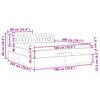 vidaXL Cadru pat otoman cu saltea țesătură gri închis 180x200 cm