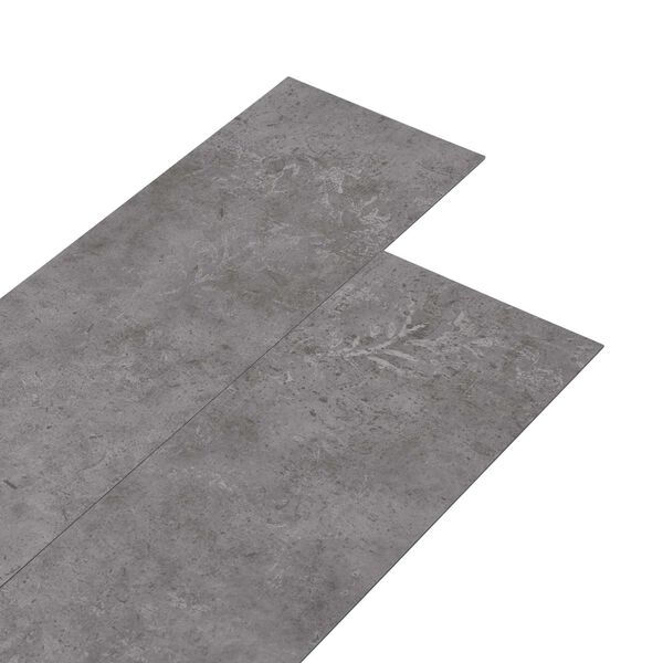 vidaXL Plăci de Pardoseală 36 pcs Gri Beton 5,02 m&sup2; PVC