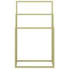 vidaXL Suport de prosoape autonom, auriu, 48x24x79 cm, fier