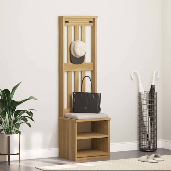 vidaXL Arborele „SANDNES” 45x40x159,5 cm din lemn masiv de pin