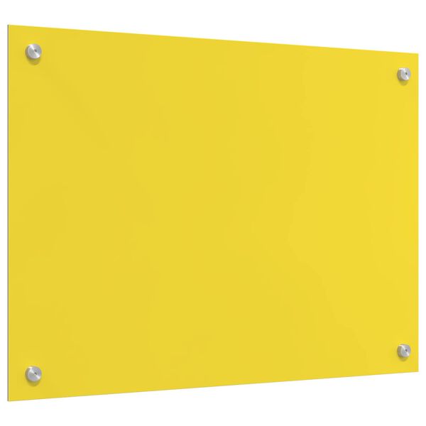 vidaXL Spate de bucătărie Galben 70 x 50 x 0,6 cm sticlă securizată