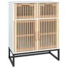 vidaXL Dulap, alb, 60x30x75 cm, lemn prelucrat