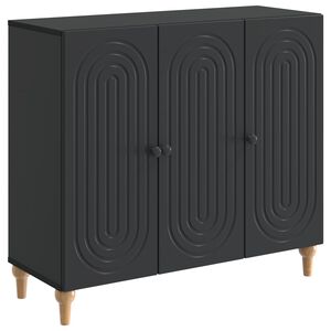 vidaXL Bufet Negru 89 x 34,5 x 80 cm Lemn prelucrat
