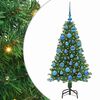 vidaXL Brad de Crăciun artificial Verde 120 cm PVC și Oțel și Plastic