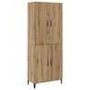 vidaXL Bufet 2 pcs Stejar Artizanal 69,5 x 34 x 180 cm Lemn compozit