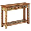 vidaXL Masă consolă, 110x30x76 cm, lemn masiv reciclat