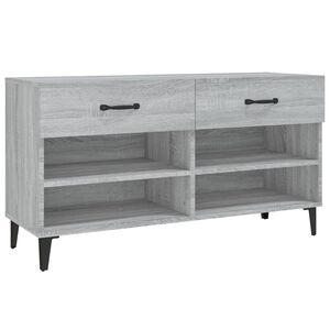 vidaXL Pantofar, gri sonoma, 102x35x55 cm, lemn compozit