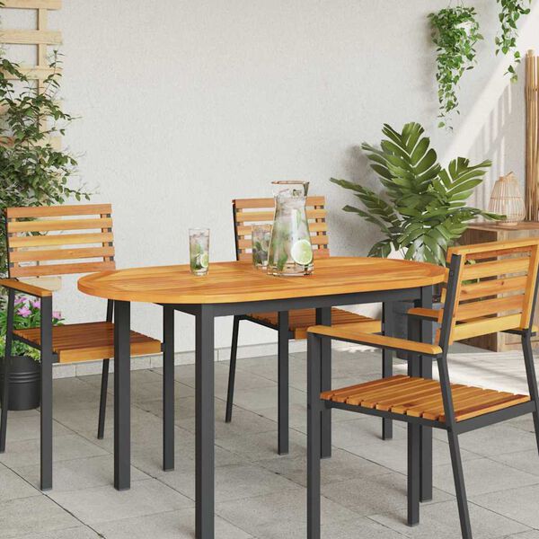 vidaXL Placă de masă Ulei Natural 120 x 70 x 2 cm Lemn Solid de Acacia