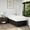 vidaXL Pat box spring cu saltea, negru, 80x200 cm, textil