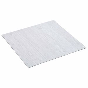 vidaXL Plăci de Pardoseală Lemn Alb 5,11 m&sup2; 55 buc. PVC