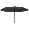 vidaXL Parasol de Grădină Antracit și negru 395 x 395 x 245 cm