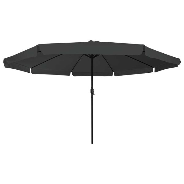 vidaXL Parasol de Grădină Antracit și negru 395 x 395 x 245 cm