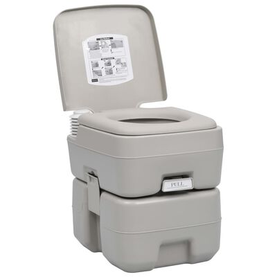 vidaXL Set portabil cu toaletă și lavoar pentru camping