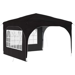 vidaXL Cort de Petrecere Pop-up 290 x 290 x 245 cm Negru