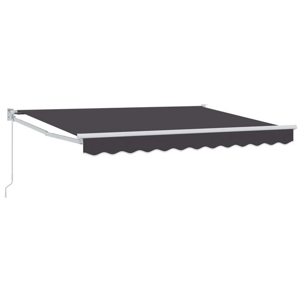 vidaXL Copertină retractabilă manuală Antracit 2,5 x 2 m