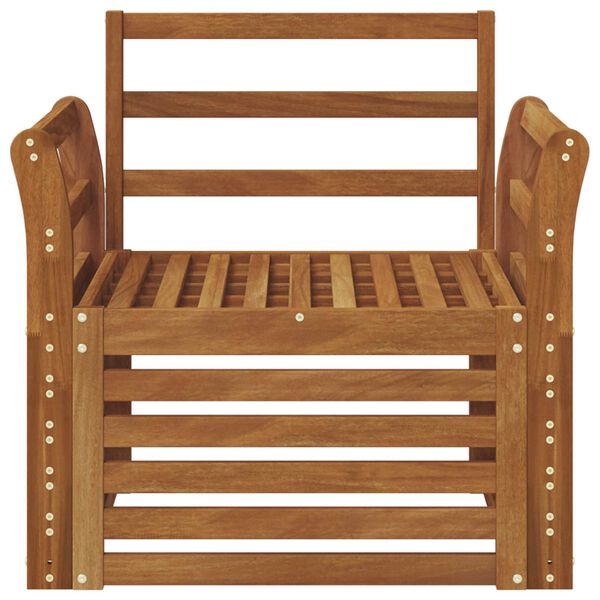 vidaXL Set de canapele de exterior natural 75,5 x 63 x 73 cm