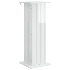 vidaXL Suport pentru plante Alb foarte lucios 30,5 x 30 x 80,5 cm