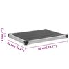vidaXL Cădiță de duș de exterior gri 80x62 cm WPC și oțel inoxidabil