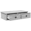 vidaXL Raft de perete cu sertare Gri Sonoma 60x28x15 cm Lemn prelucrat