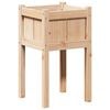 vidaXL Vază pentru Grădină Natură 40 x 40 x 70 cm Lemn de pin masiv