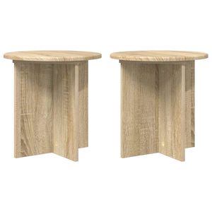 vidaXL Suport pentru plante 2 buc. Stejar Sonoma 40 x 40 x 40 cm