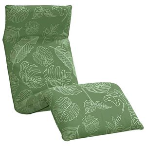 vidaXL Șezlong pliabil cu model de frunze 175x54x8,5cm țesătură Oxford