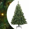 vidaXL Brad de Crăciun artificial cu 150 LED Verde 120 cm PE și PVC