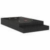 vidaXL Cadru de pat cu depozitare Stejar Negru 120 cm Lemn prelucrat