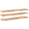 vidaXL Rafturi suspendate 3 buc. 120x30x2cm lemn masiv acacia netratat