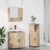 vidaXL Set de mobilier pentru baie Pe perete 3 pcs Stejar Sonoma