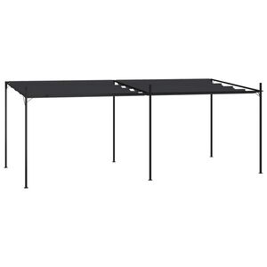 vidaXL Pavilion cu acoperiș retractabil, antracit, 600x300x233 cm
