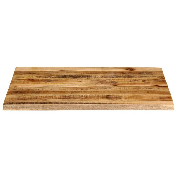 vidaXL Blat de masă margine naturală, 90x80x3,8 cm, lemn masiv mango