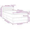 vidaXL Pat box spring cu saltea, roz, 90x210 cm, catifea