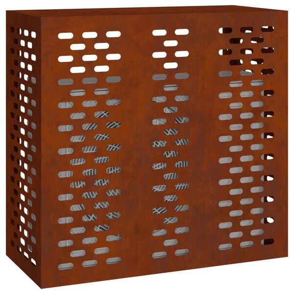 vidaXL Husă pentru aer condiționat Ruginit 110 x 50 x 105 cm