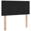 vidaXL Pat cu storage cu saltea cu headboard Negru 90 x 200 cm Catifea