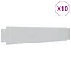 vidaXL Gard de gazon, 10 buc., 100 x 20 cm, oțel galvanizat