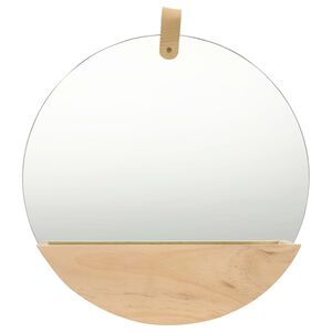 vidaXL Oglindă de perete, 35 cm, lemn masiv de pin