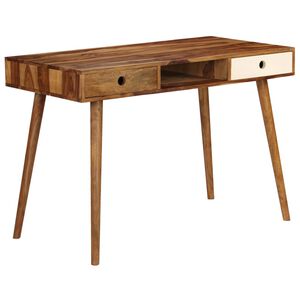 vidaXL Birou 110x55x76 cm, lemn masiv de acacia