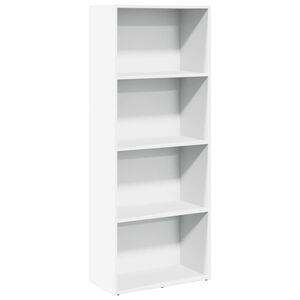 vidaXL Bibliotecă, alb, 60x30x152 cm, lemn prelucrat