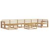 vidaXL Set de canapele de exterior 8 buc. Alb Lemn Solid de Acacia