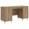 vidaXL Birou Stejar Artizanal Lemn prelucrat 142,5 x 50 x 75 cm