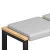 vidaXL Perna pentru bancă 2 pcs Catifea Texturată Gri deschis
