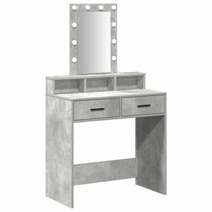 vidaXL Masă de Machiaj Gri 79 x 41 x 140 cm Lemn prelucrat