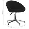 vidaXL Scaune de bucătărie pivotante, 4 buc., negru, material textil