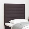 vidaXL Tăblie cap cu headboard Maro &icirc;nchis 100 cm Piele artificială