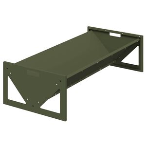 vidaXL Jgheab pentru hrănirea animalelor Verde măsliniu 10 kg