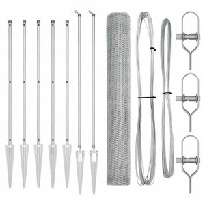 vidaXL St&acirc;lp de gard. Argintiu