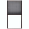 vidaXL Plasă insecte plisse pentru ferestre, maro, 80x160 cm, aluminiu