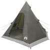 vidaXL 3 persoană Verde Army Poliester 185T cu acoperire PU
